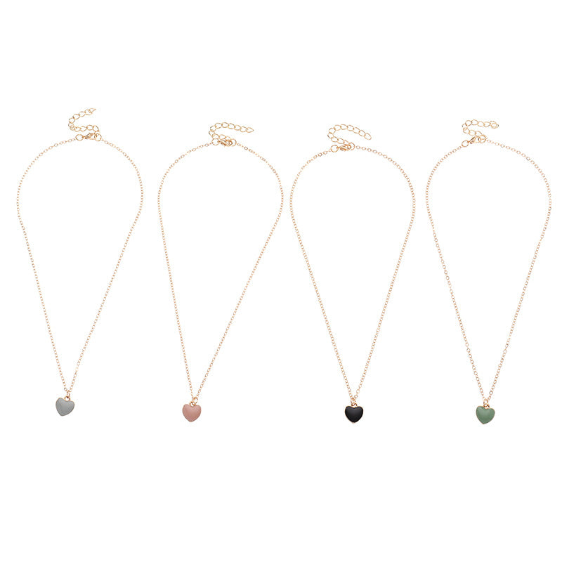 Wholesale Children's Heart Clavicle Alloy Chain Set of 4 Baby Supplies